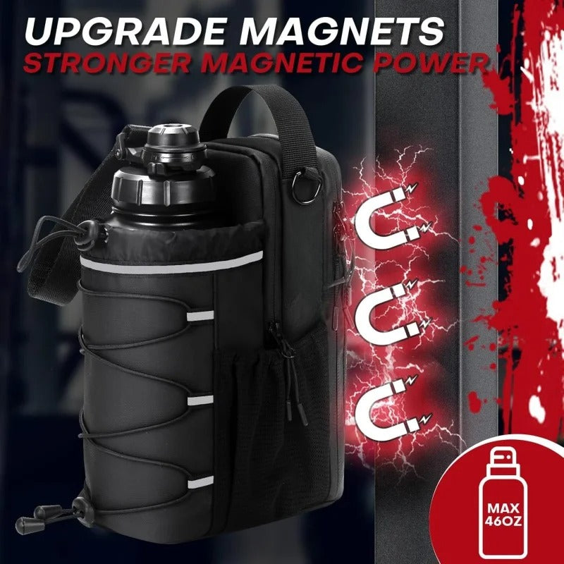Magnetic gym bottle.