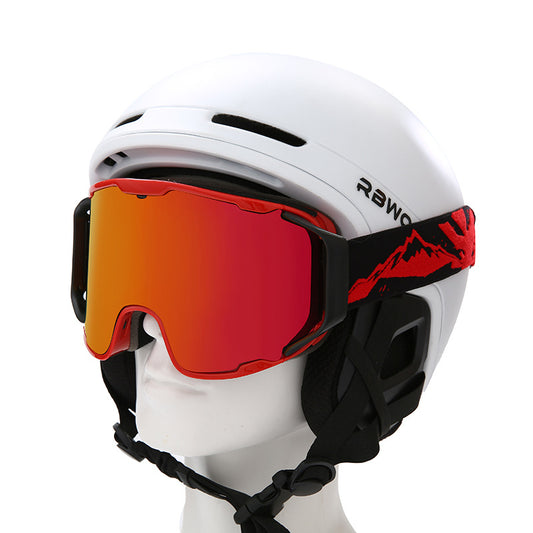 Ski Goggles Double-layer Anti-fog Full Real Film Ski Goggles